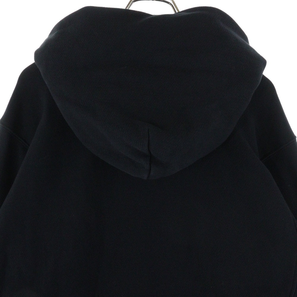 LES TIEN(レスティエン) CROPPED HOODIE クロップドフーディー プルオーバーパーカー ブラック