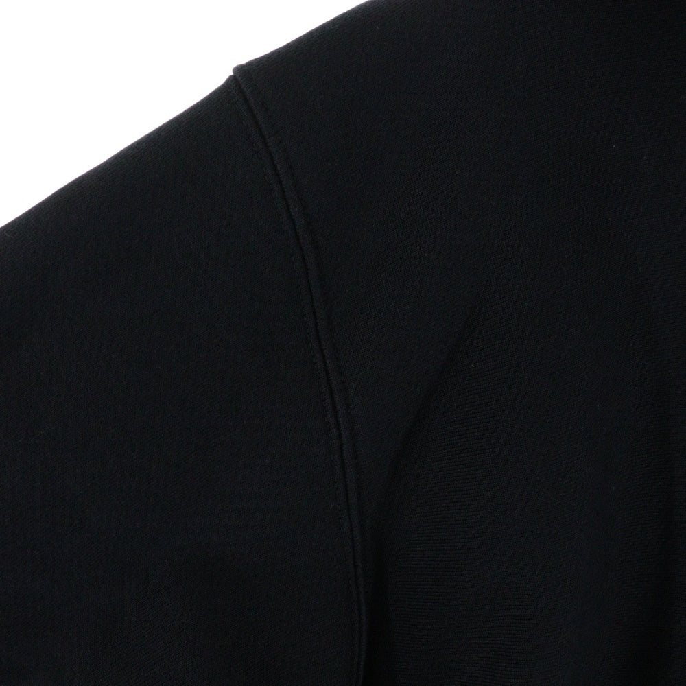 LES TIEN(レスティエン) CROPPED HOODIE クロップドフーディー プルオーバーパーカー ブラック