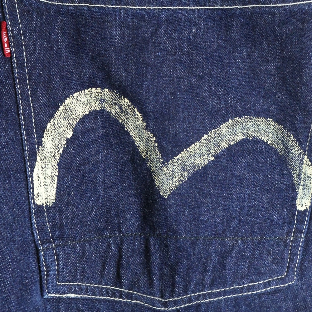 Levi's(リーバイス) × EVISU デニム オーバーオール インディゴ