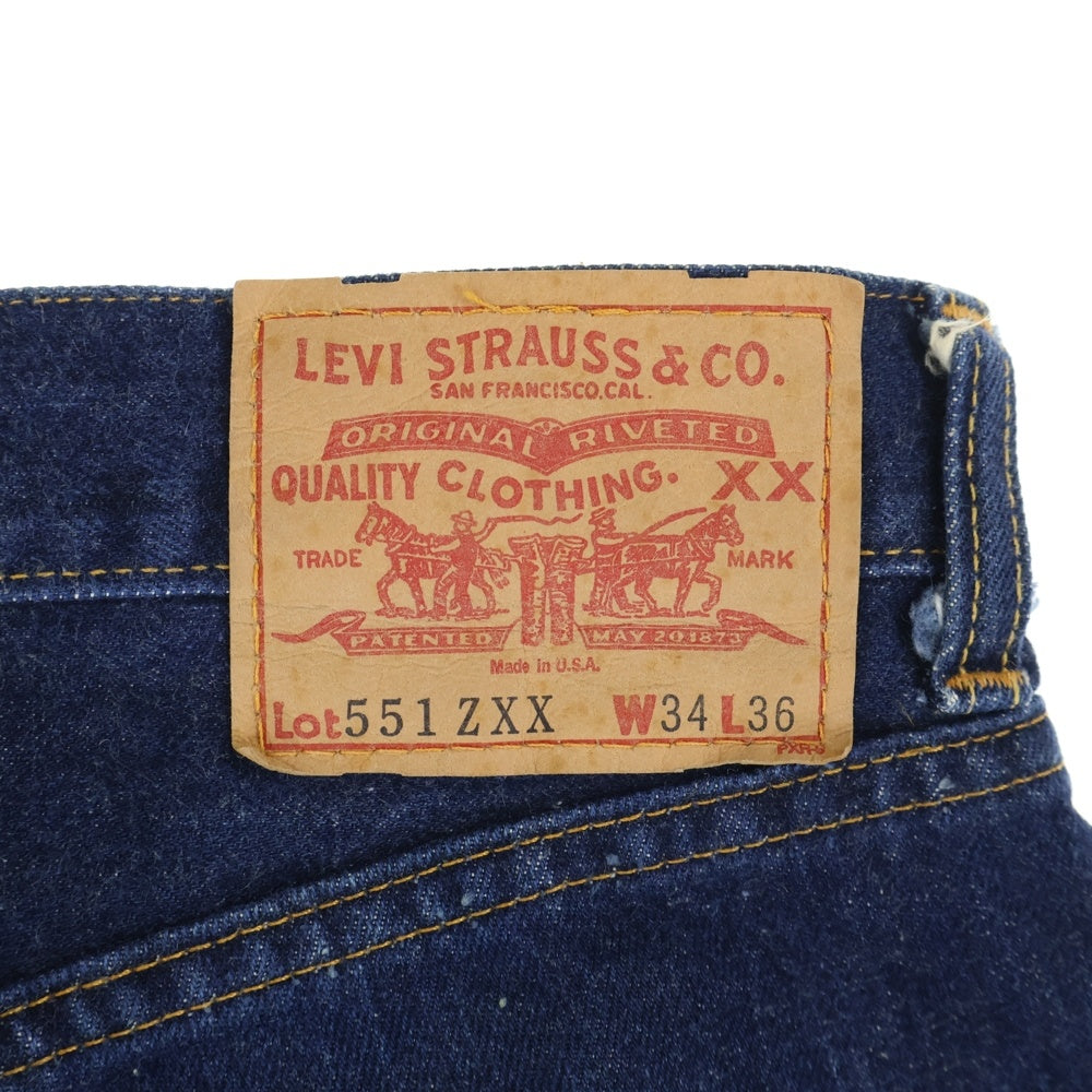Levi's(リーバイス) 551ZXX 復刻 バレンシア工場 デニム USA製 インディゴ 551-0006