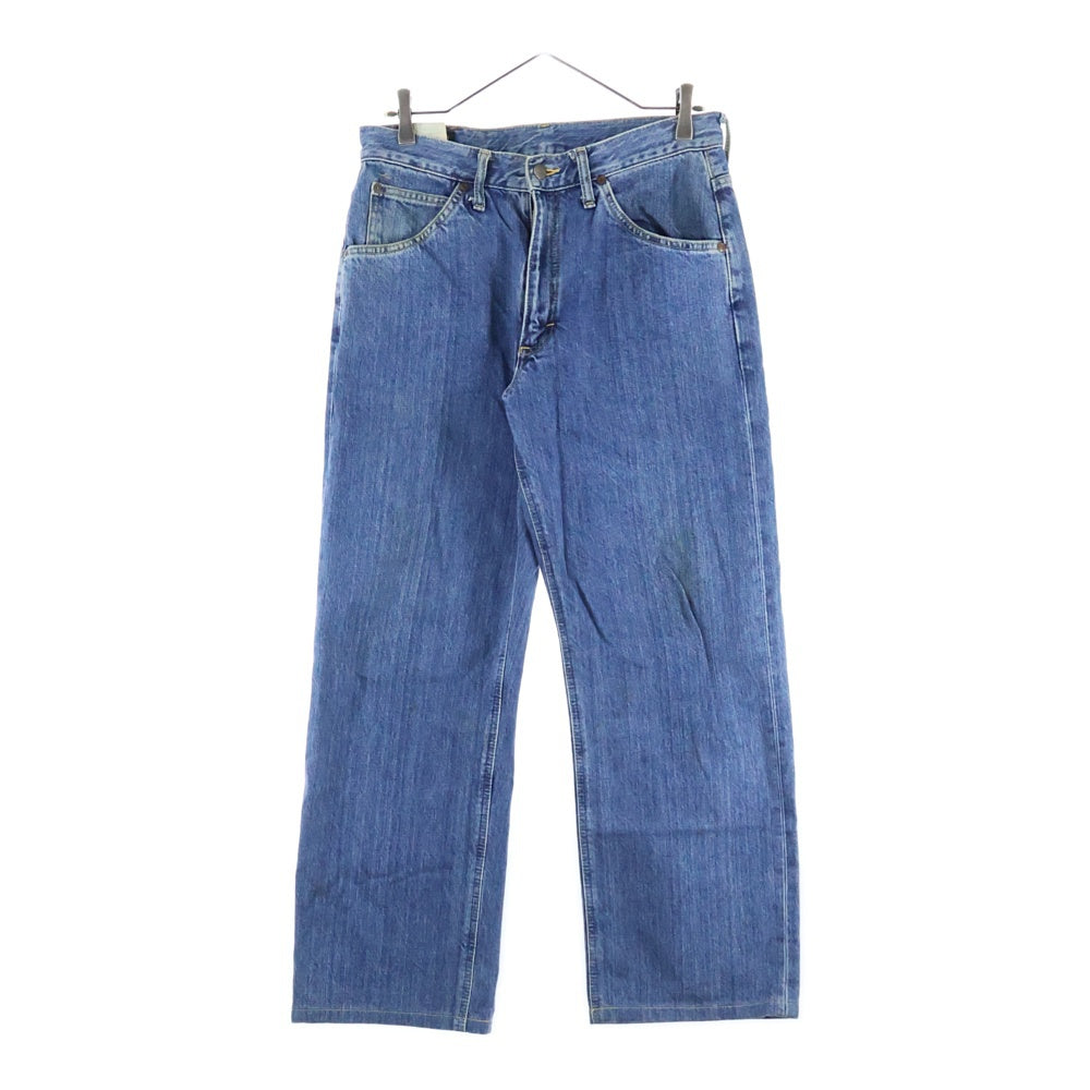 LEE(リー) 200 フルカット ウオッシュ加工 ストレートデニムパンツ ライトブルー