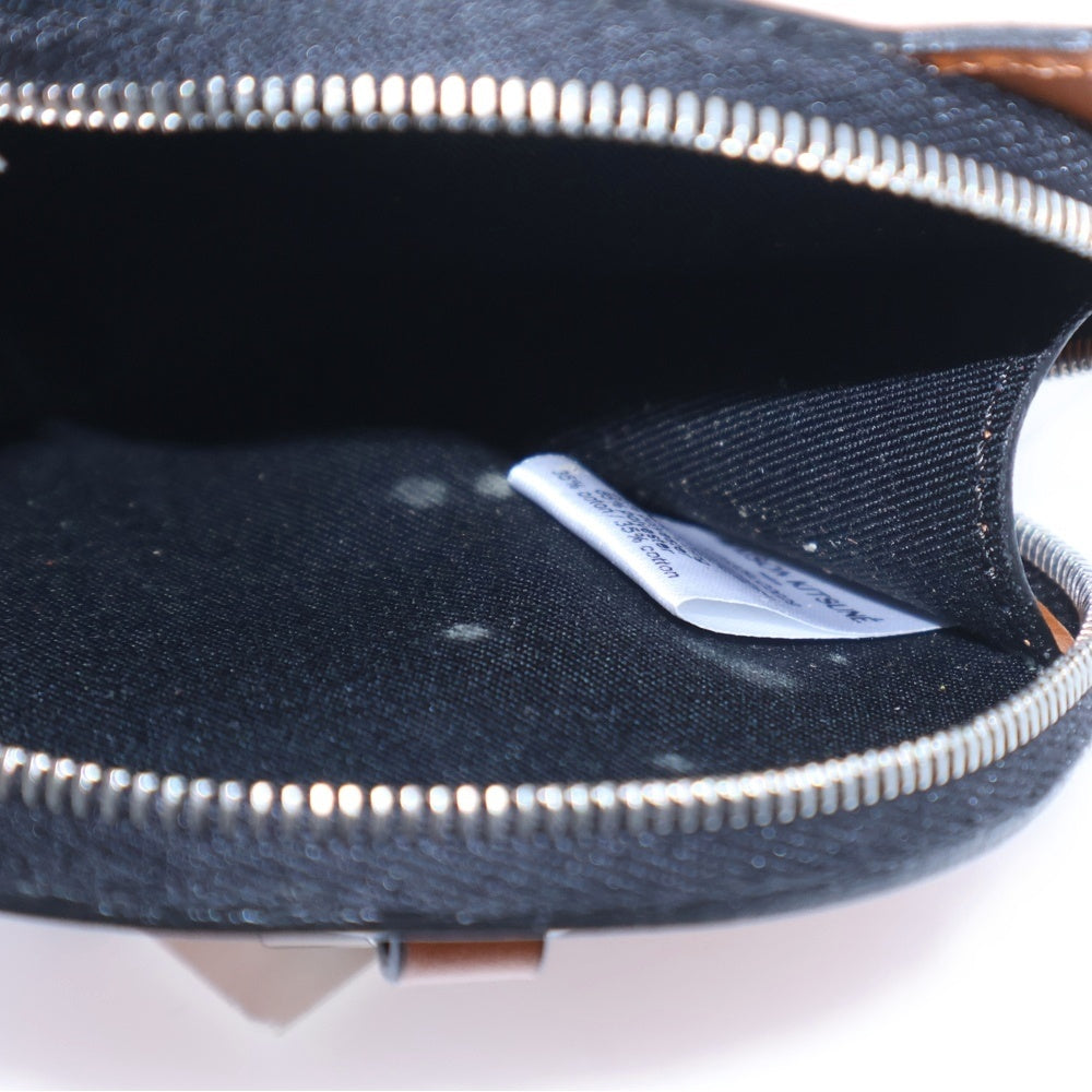 MAISON KITSUNE(メゾンキツネ) コインケース キーホルダー バッグチャーム JU05329LC0029 ブラウン/ホワイト