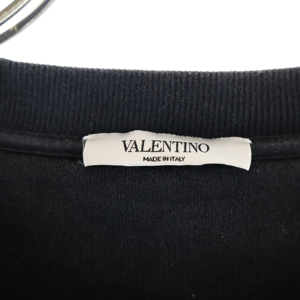 VALENTINO(ヴァレンティノ) フロント3Dロゴクルーネックスウェット トレーナー UV0MF16J6YF ブラック