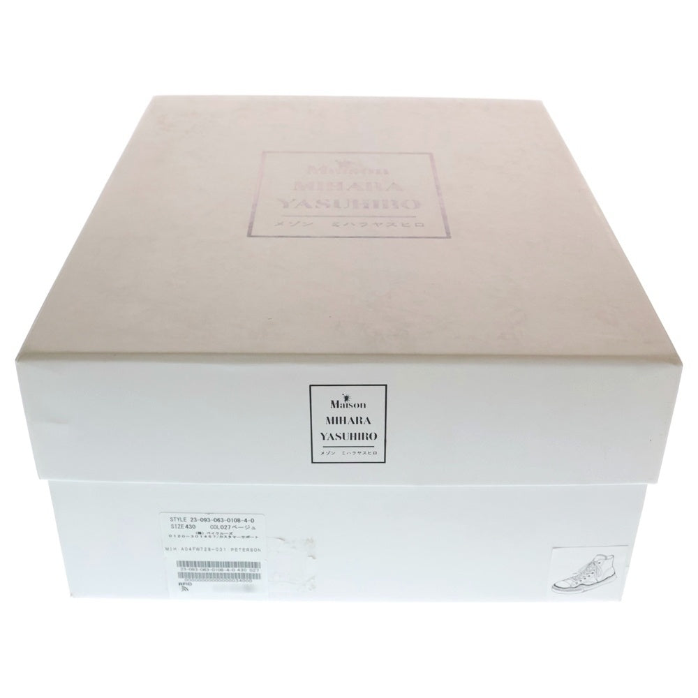 MAISON MIHARAYASUHIRO(メゾンミハラヤスヒロ) PETERSON HIGH ピーターソン ハイカットスニーカー 23-093-063-0108-4-0 ベージュ