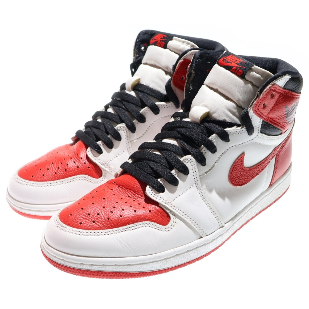 NIKE(ナイキ) AIR JORDAN 1 HIGH OG HERITAGE 555088-161 エアジョーダン 1 ヘリテージ ハイカットスニーカー US10.5/28.5cm ホワイト/レッド
