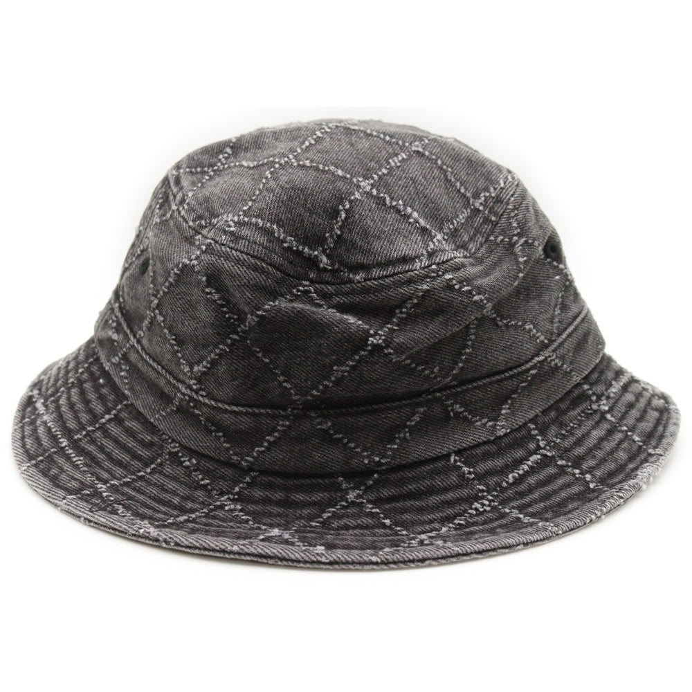 SUPREME(シュプリーム) 23AW Punched Denim Crusher パンチド デニム クラッシャー バケットハット グレー