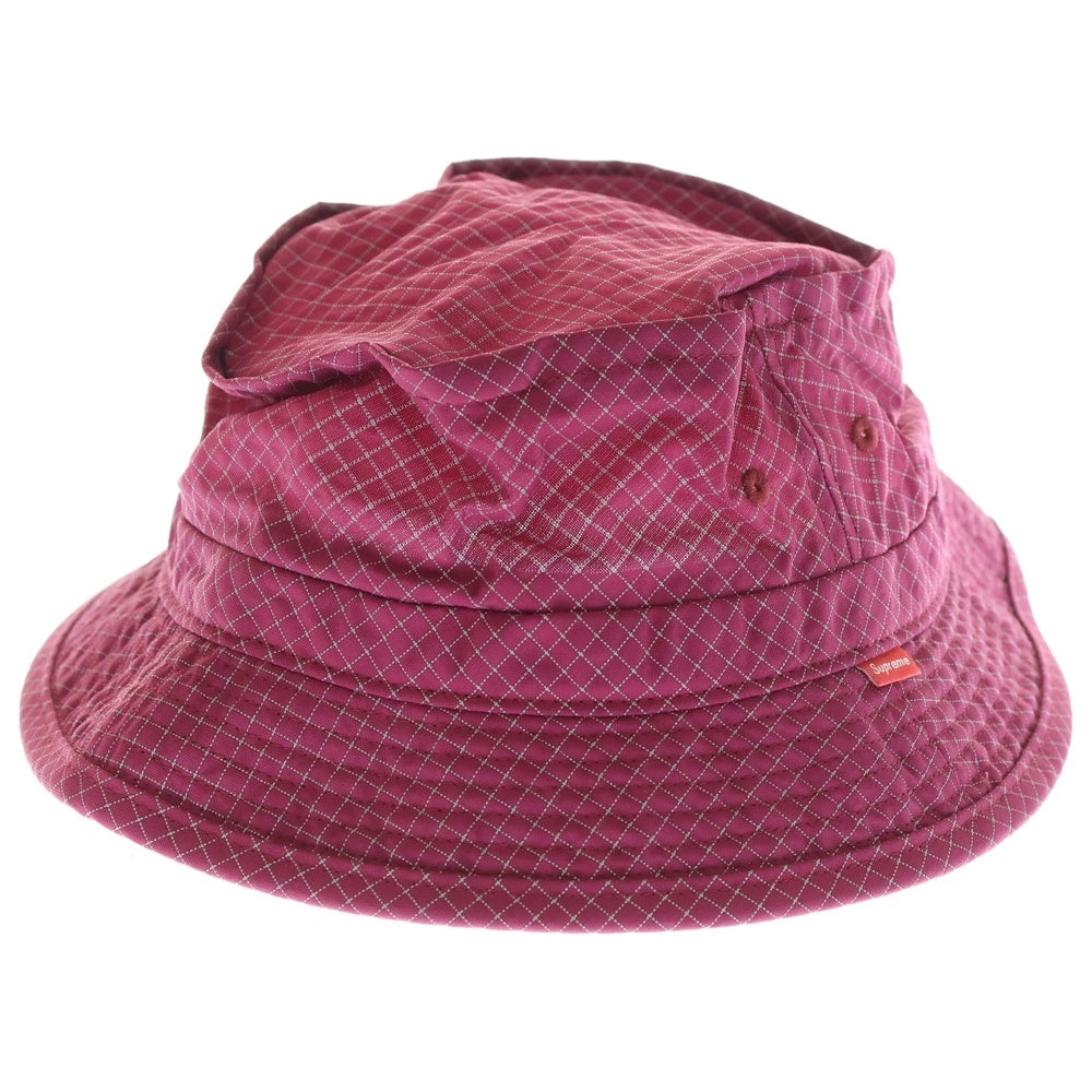 SUPREME(シュプリーム) 18AW Reflective Ripstop Low Crusher リフレクティブ リップストップ ロー クラッシャー バケットハット レッド