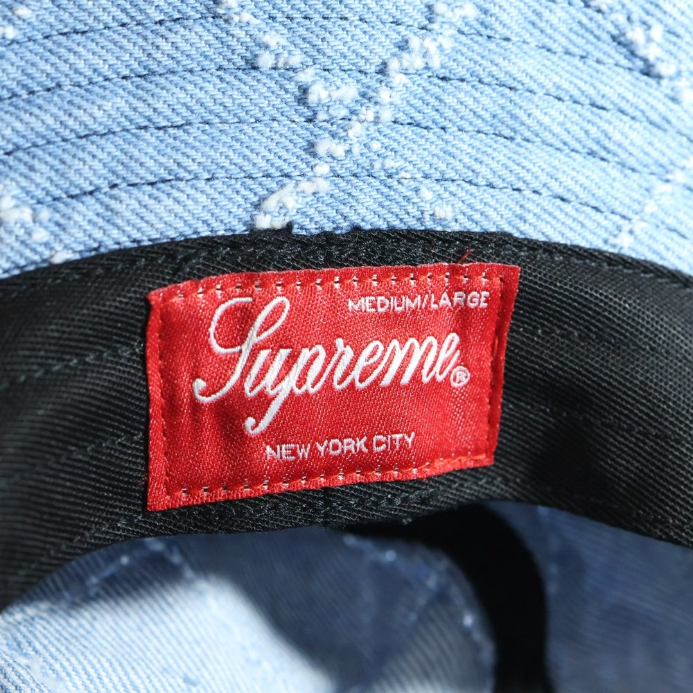 SUPREME(シュプリーム) 23AW Punched Denim Crusher パンチドデニム クラッシャー バケットハット インディゴ