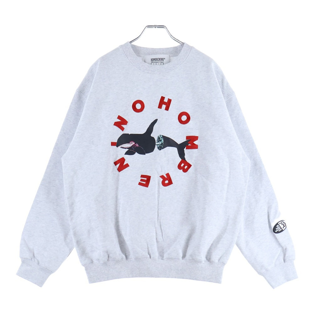 Hombre Nino(オンブレ ニーニョ) CREW NECK HN0242-CT0008 クルーネック トレーナー グレー