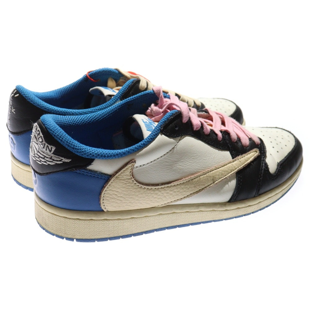 NIKE(ナイキ) ×TRAVIS SCOTT FRAGMENT DESIGN AIR JORDAN 1 LOW OG SP DM7866-140 トラヴィススコット フラグメント エアジョーダン1 ローカットスニーカーブルー US8/26.0cm