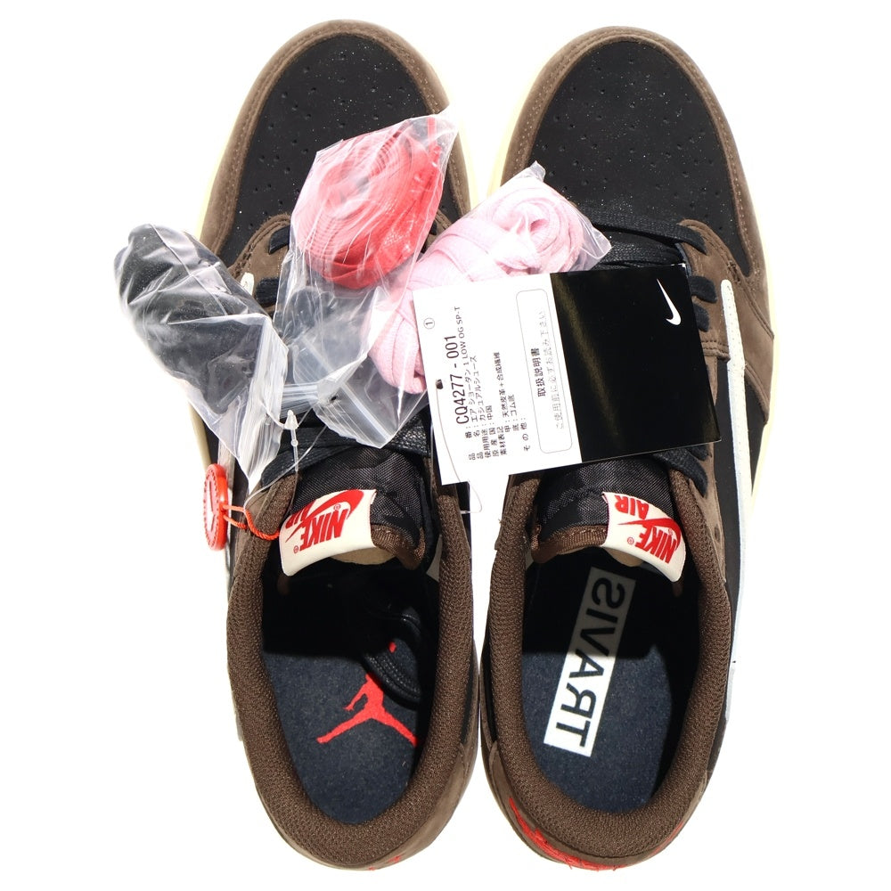NIKE(ナイキ) ×TRAVIS SCOTT AIR JORDAN 1 LOW OG SP-T CQ4277-001 トラヴィススコット エアジョーダン1 ローカットスニーカー ブラウン US9.5/27.5cm