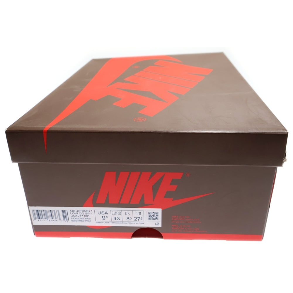 NIKE(ナイキ) ×TRAVIS SCOTT AIR JORDAN 1 LOW OG SP-T CQ4277-001 トラヴィススコット エアジョーダン1 ローカットスニーカー ブラウン US9.5/27.5cm