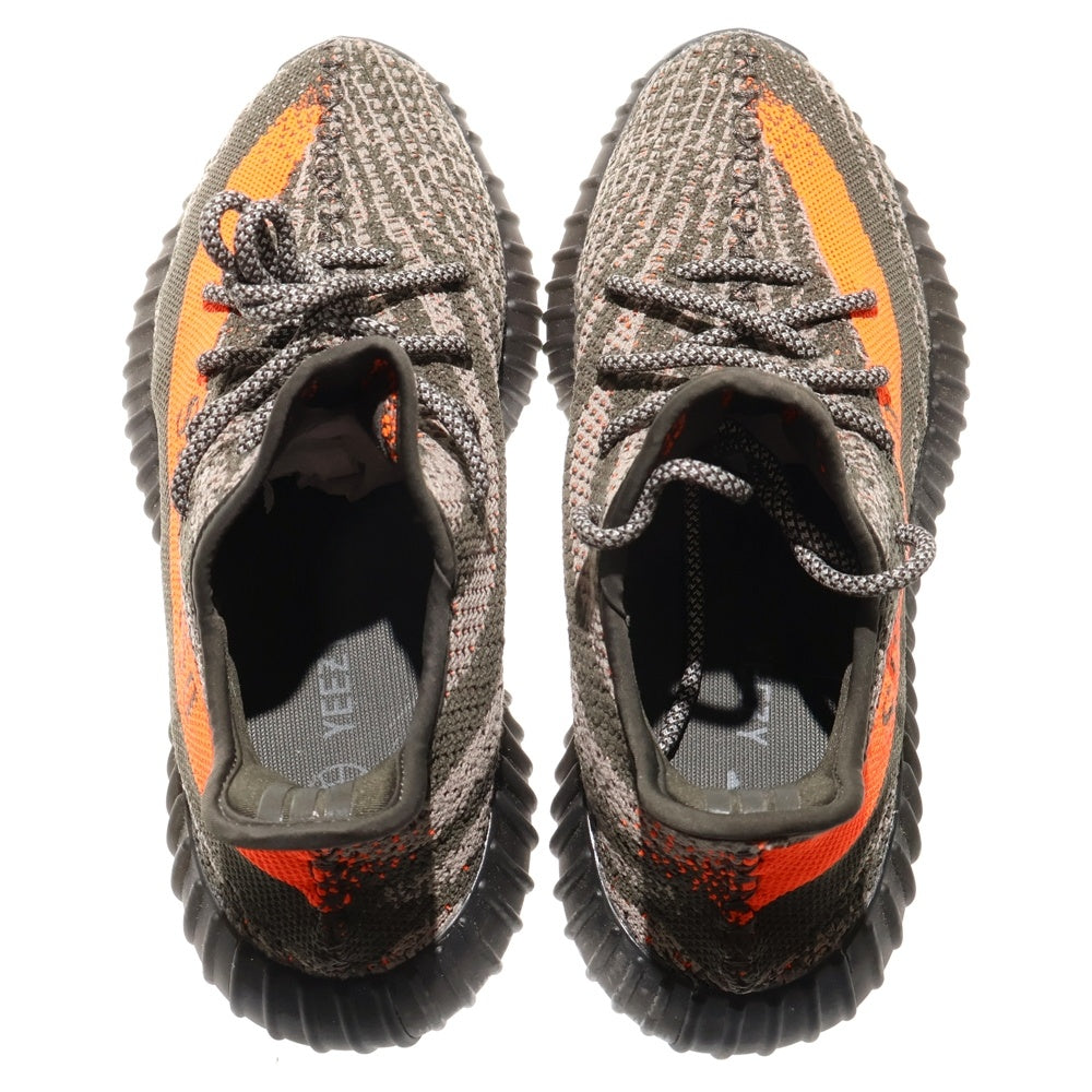 adidas(アディダス) YEEZY BOOST 350 V2 CABON BELUGA HQ7045 イージーブースト350V2 カーボンベルーガ ローカットスニーカー US7.5/25.5cm カーキ/オレンジ