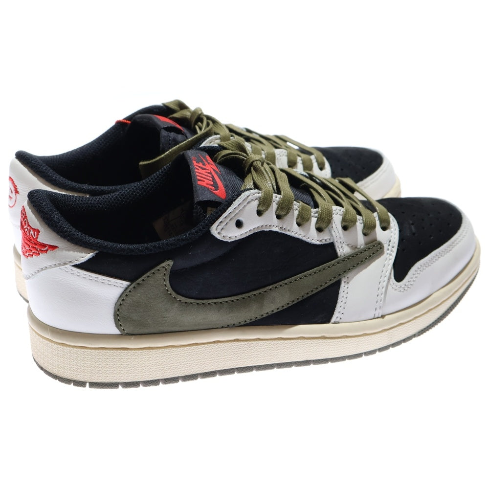 NIKE(ナイキ) ×TRAVIS SCOTT WMNS AIR JORDAN 1 LOW OG OLIVE トラヴィススコット ウィメンズ エアジョーダン1 ローカットスニーカー US7.5/24.5cm レディース DZ4137-106