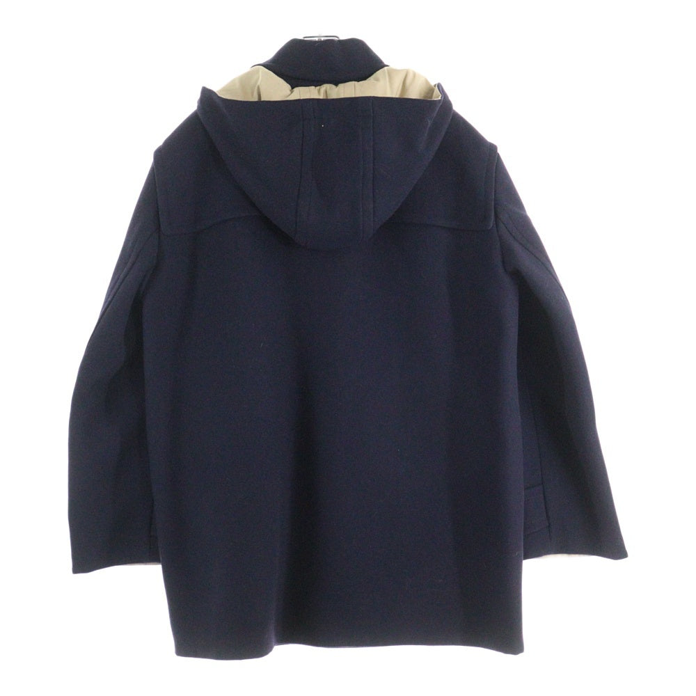 VALENTINO(ヴァレンティノ) シープスキン レザー切替 コットン ジップアップコート ネイビー VV3CJF4579Q