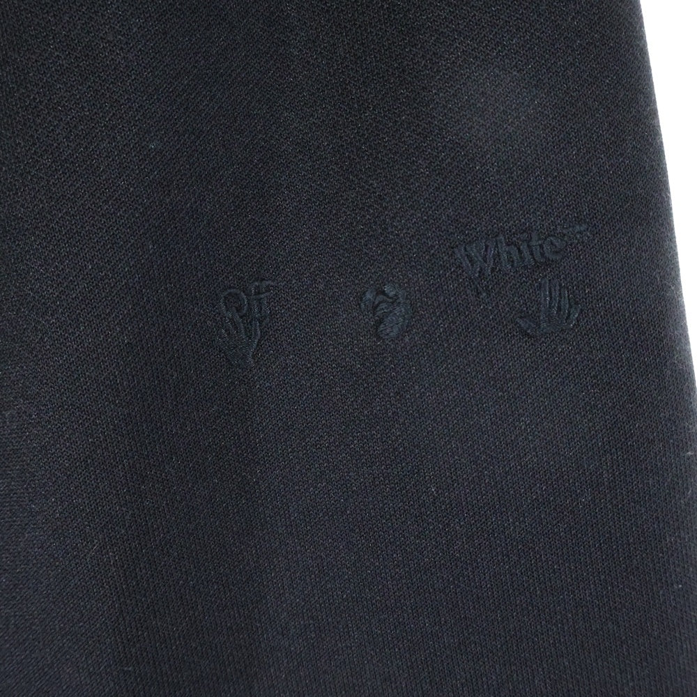 OFF-WHITE(オフホワイト) ロゴ刺繍 トラック ロングパンツ ブラック OMCJ002F21FAB001