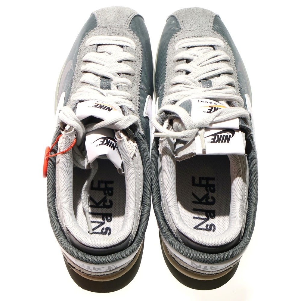 NIKE(ナイキ) ×SACAI ZOOM CORTEZ IRON GREY DQ0581-001 サカイ ズーム コルテッツ アイロン ローカットスニーカー US9.5/27.5cm グレー