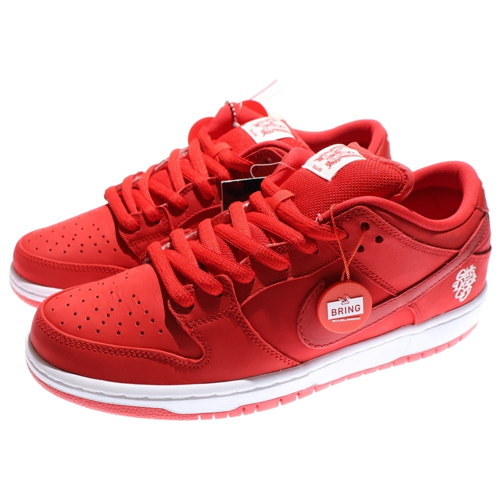 NIKE SB(ナイキエスビー) ×Girls Don't Cry SB DUNK LOW PRO QS BQ6832-600 ガールズ ドント クライ ダンク ローカットスニーカー US9/27.0cm レッド