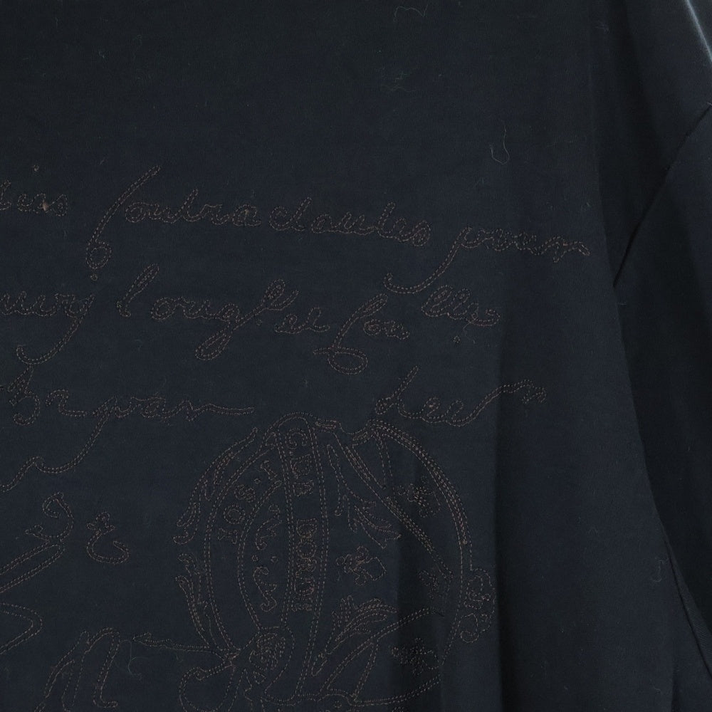 Berluti(ベルルッティ) スクリット 刺繍 長袖カットソー R29JRL121JAEK ブラック