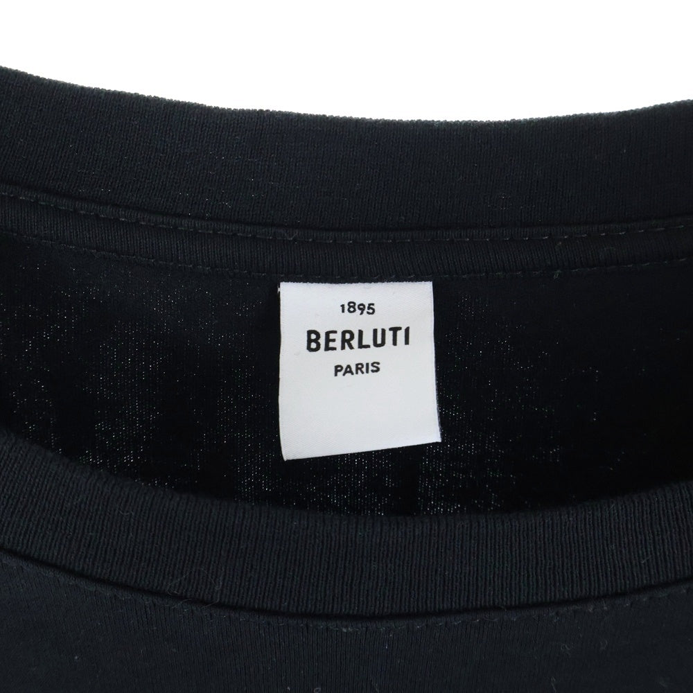Berluti(ベルルッティ) スクリット 刺繍 長袖カットソー R29JRL121JAEK ブラック