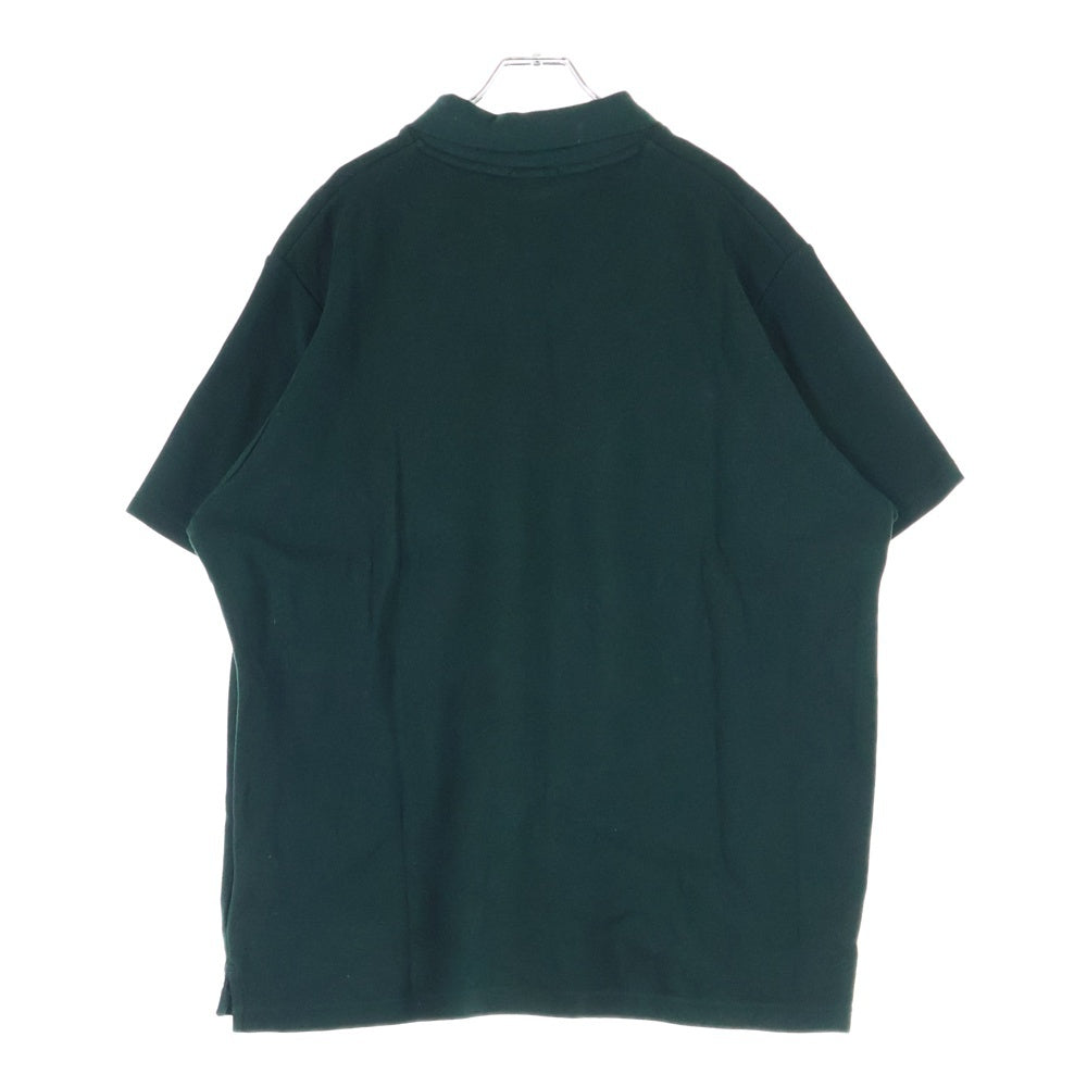 KITH(キス) フロントロゴ刺繍 コットン ポロシャツ グリーン