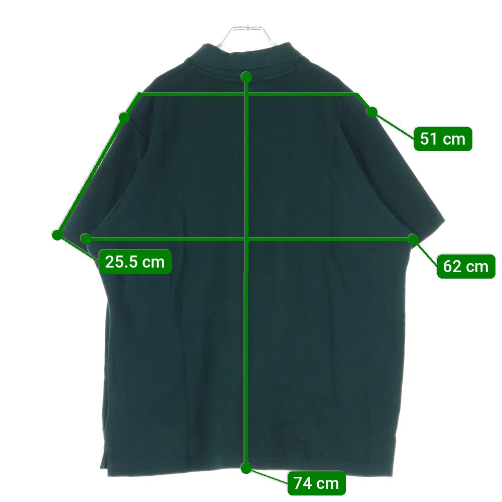 KITH(キス) フロントロゴ刺繍 コットン ポロシャツ グリーン