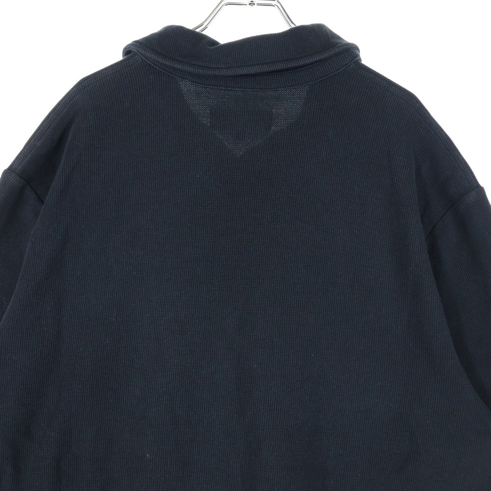 KITH(キス) 25SS フロントロゴ刺繍 コットン ポロシャツ ブラック