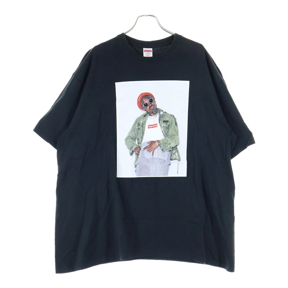 SUPREME(シュプリーム) 22AW Andre 3000 Tee アンドレ 3000 プリント クルーネック 半袖Tシャツ カットソー ブラック