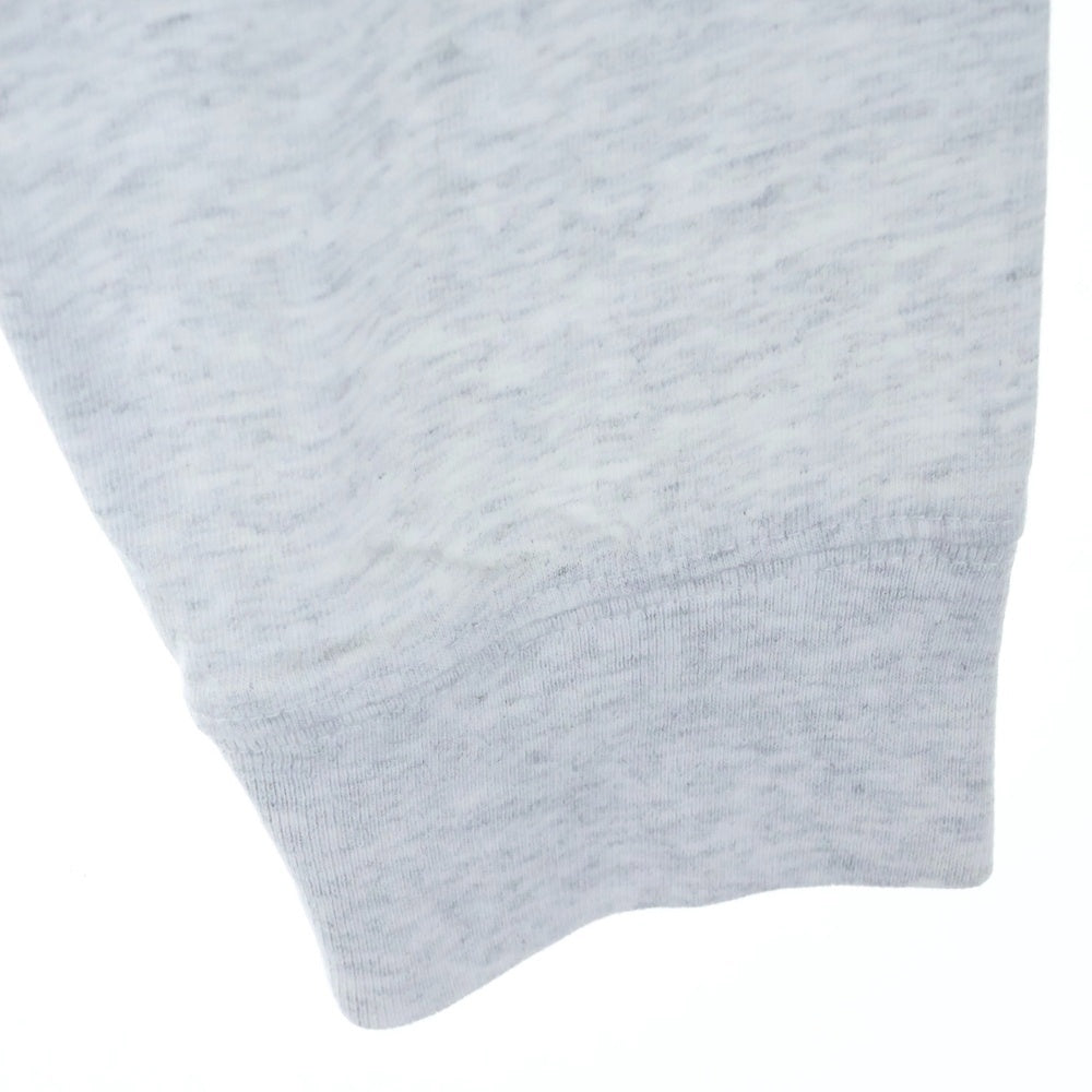 KITH(キス) フロントロゴワッペン コットン ロングスリーブ クルーネックTシャツ グレー