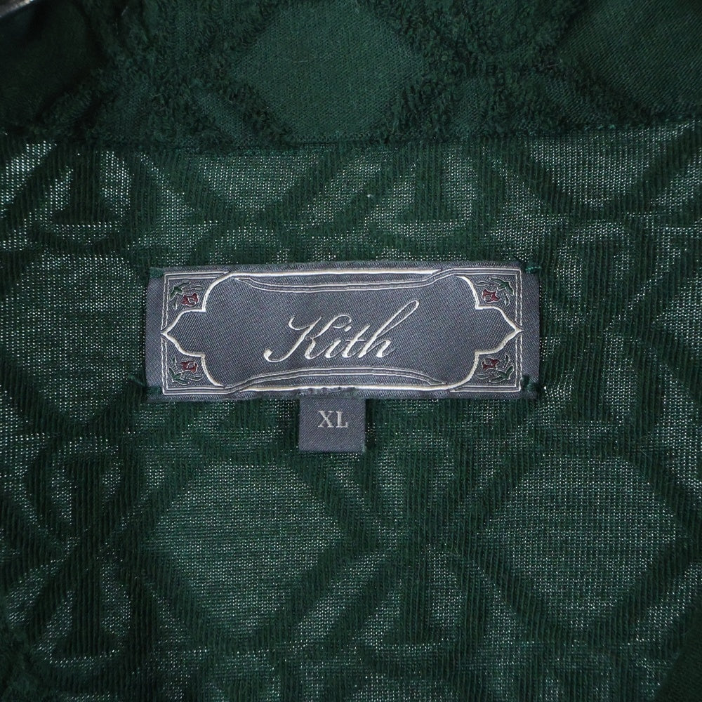 KITH(キス) 25SS パイル生地 半袖シャツ ハーフパンツ セットアップ グリーン