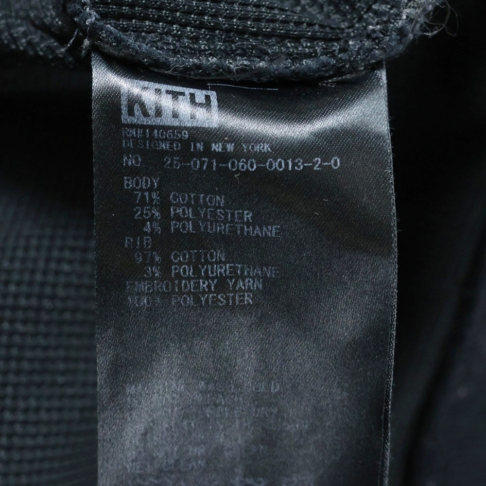 KITH(キス) 25SS パイル生地 ヘンリーネック 半袖Tシャツ ブラック