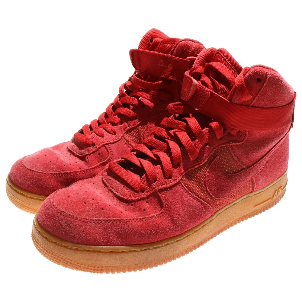 NIKE(ナイキ) AIR FORCE 1 HIGT RED GUM 806403-601 エアフォース1 レッドガム ハイカットスニーカー US11/29.0cm レッド