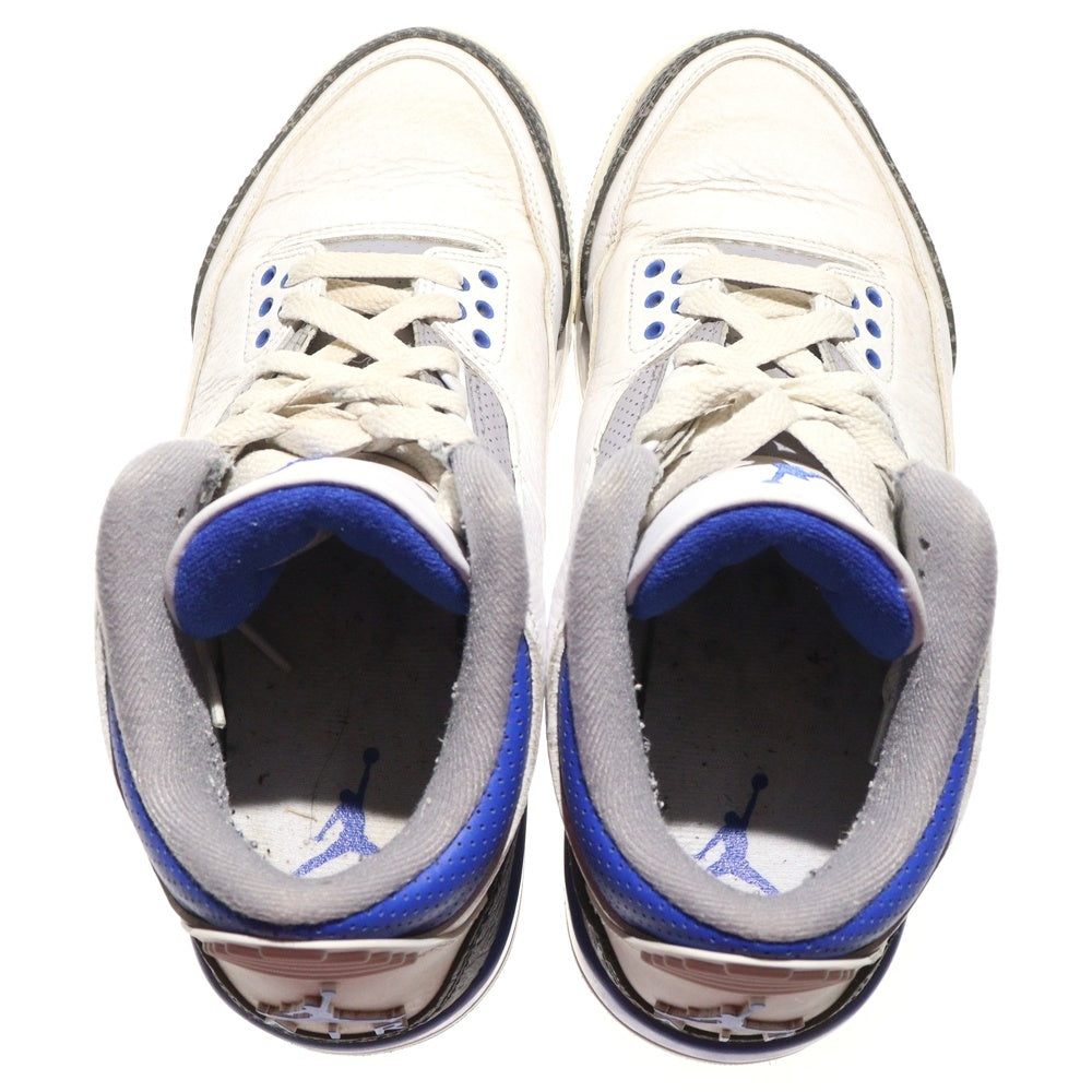 NIKE(ナイキ) AIR JORDAN 3 RETRO RACER BLUE CT8532-145 エアジョーダン3 レトロ レーサー ブルー ハイカットスニーカー US7.5/25.5cm ホワイト/ブルー