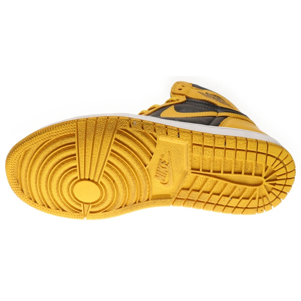 NIKE(ナイキ) AIR JORDAN1 RETRO HIGH OG POLLEN 555088-701 エアジョーダン 1 レトロ パラン ハイカットスニーカー US7.5/25.5cm ブラック/イエロー