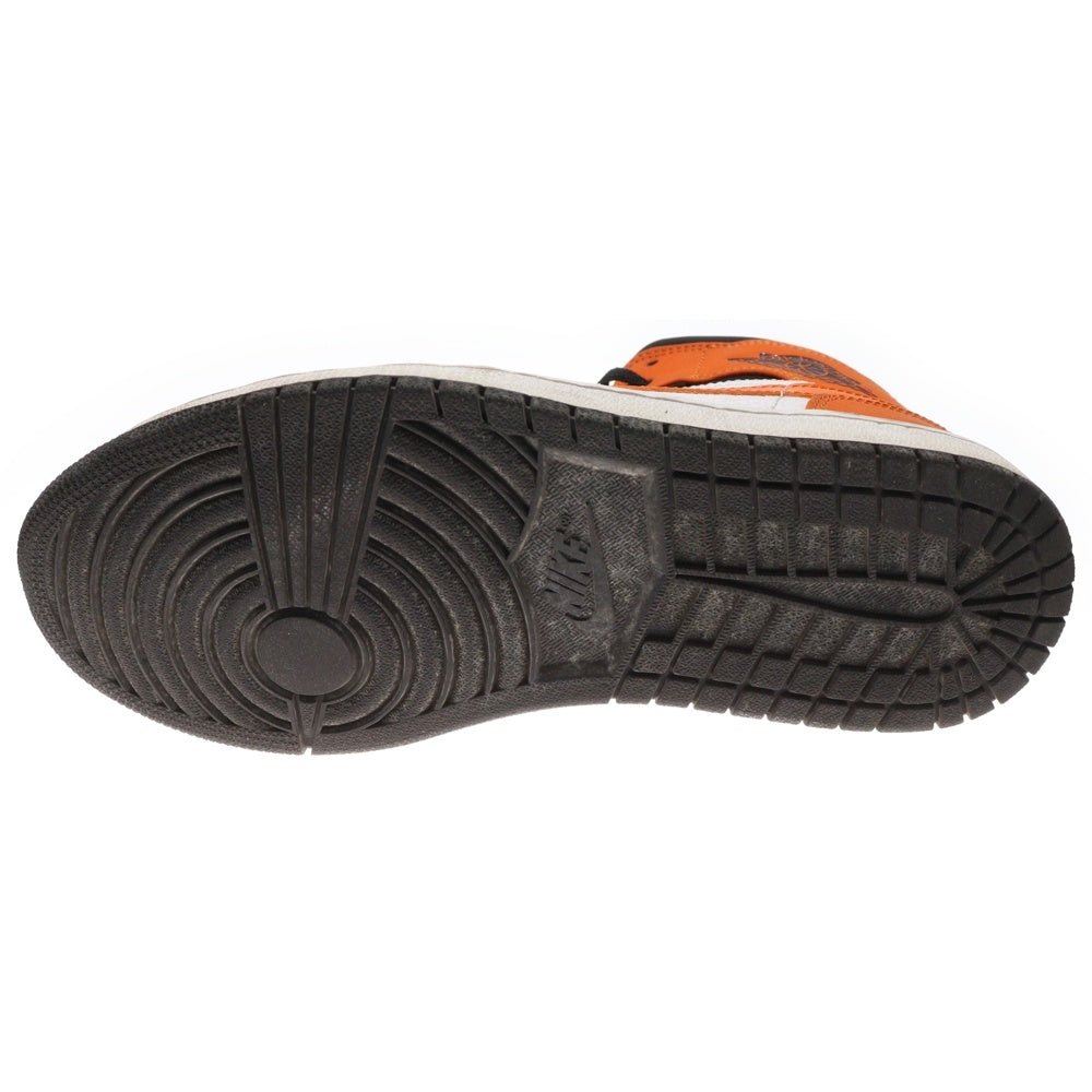 NIKE(ナイキ) AIR JORDAN 1 MID SHATTERED BACKBOARD 554724-058 エアジョーダン 1 シャッターバックボード ミッドカットスニーカー US7.5/25.5cm オレンジ/ホワイト/ブラック