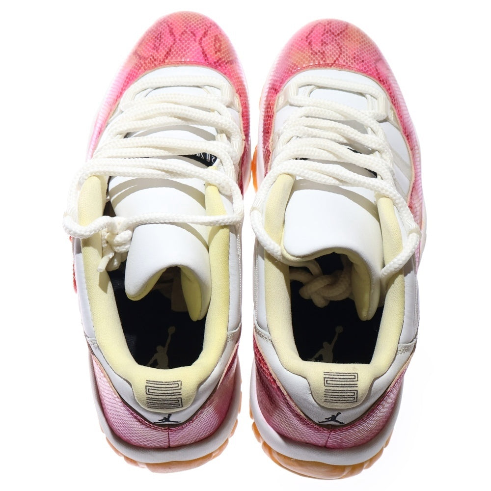 NIKE(ナイキ) 【観賞用2001年製】WMNS AIR JORDAN 11 833003-103 ウィメンズ エアジョーダン11 スネークスキン ローカットスニーカー US11/29.0cm ピンク/ホワイト