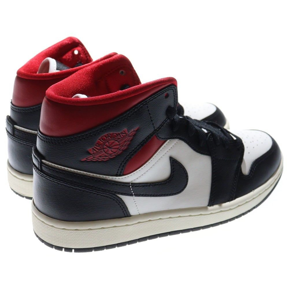 NIKE(ナイキ) WMNS AIR JORDAN 1 MID GYM RED BQ6472-061 ウィメンズ エアジョーダン ジムレッド ミッドカットスニーカー レッド/ブラック US9/26.0cm レディース
