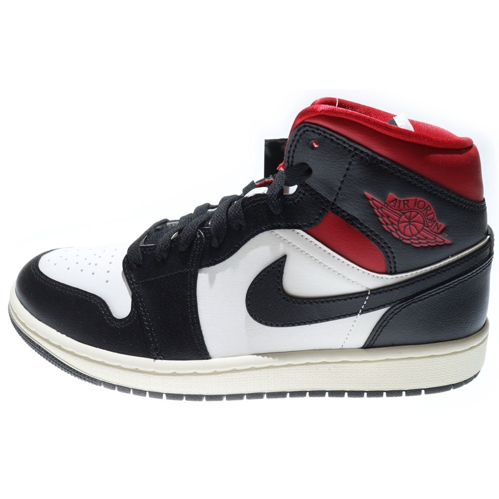 NIKE(ナイキ) WMNS AIR JORDAN 1 MID GYM RED BQ6472-061 ウィメンズ エアジョーダン ジムレッド ミッドカットスニーカー レッド/ブラック US9/26.0cm レディース