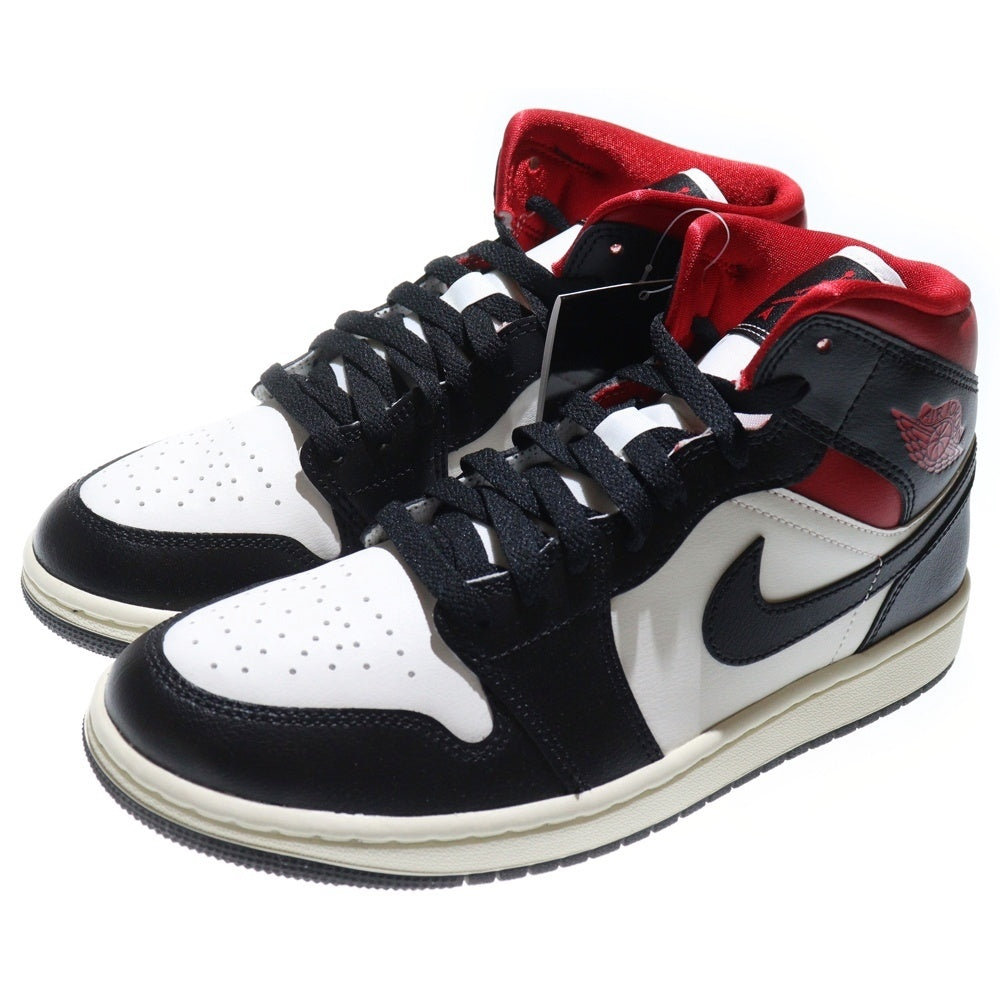 NIKE(ナイキ) WMNS AIR JORDAN 1 MID GYM RED BQ6472-061 ウィメンズ エアジョーダン ジムレッド ミッドカットスニーカー レッド/ブラック US9/26.0cm レディース