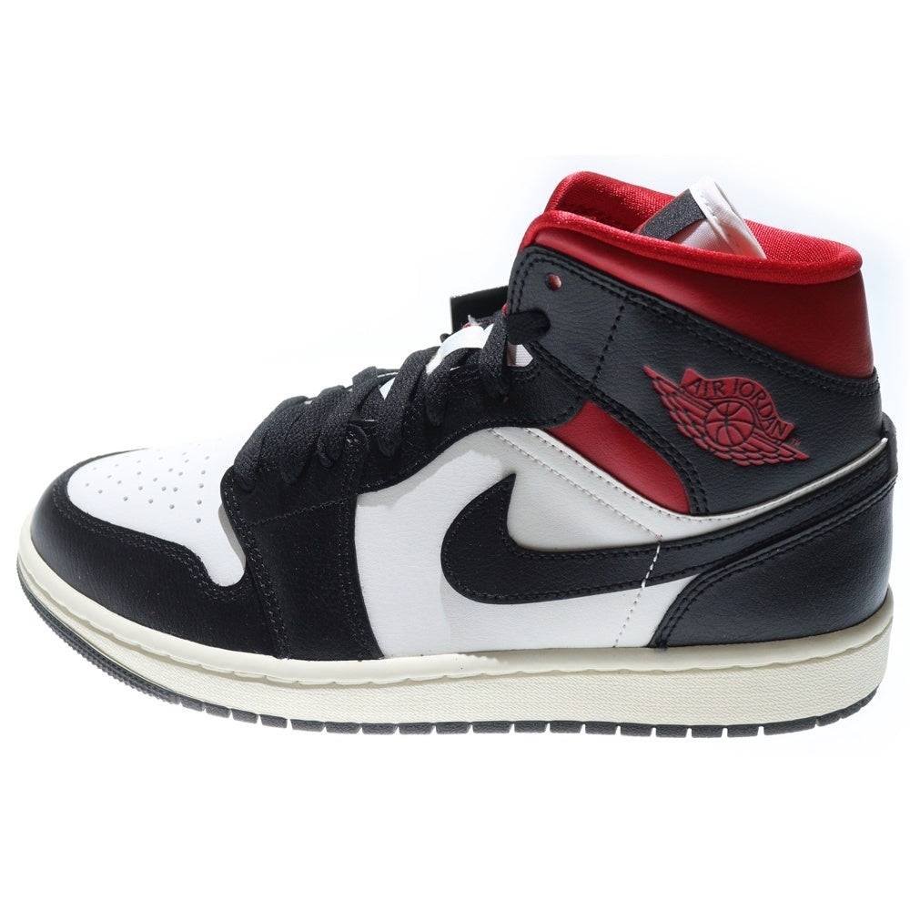 NIKE(ナイキ) WMNS AIR JORDAN 1 MID GYM RED BQ6472-061 ウィメンズ エアジョーダン ジムレッド ミッドカットスニーカー レッド/ブラック US9/26.0cm レディース