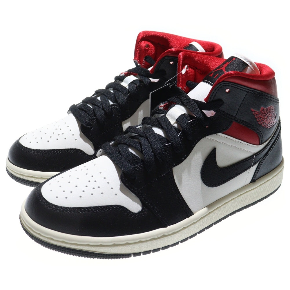 NIKE(ナイキ) WMNS AIR JORDAN 1 MID GYM RED BQ6472-061 ウィメンズ エアジョーダン ジムレッド ミッドカットスニーカー レッド/ブラック US9/26.0cm レディース