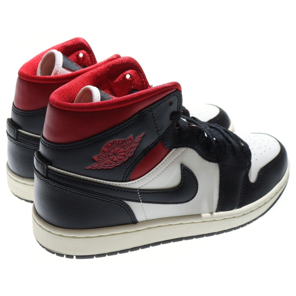 NIKE(ナイキ) WMNS AIR JORDAN 1 MID GYM RED BQ6472-061 ウィメンズ エアジョーダン ジムレッド ミッドカットスニーカー レッド/ブラック US9/26.0cm レディース