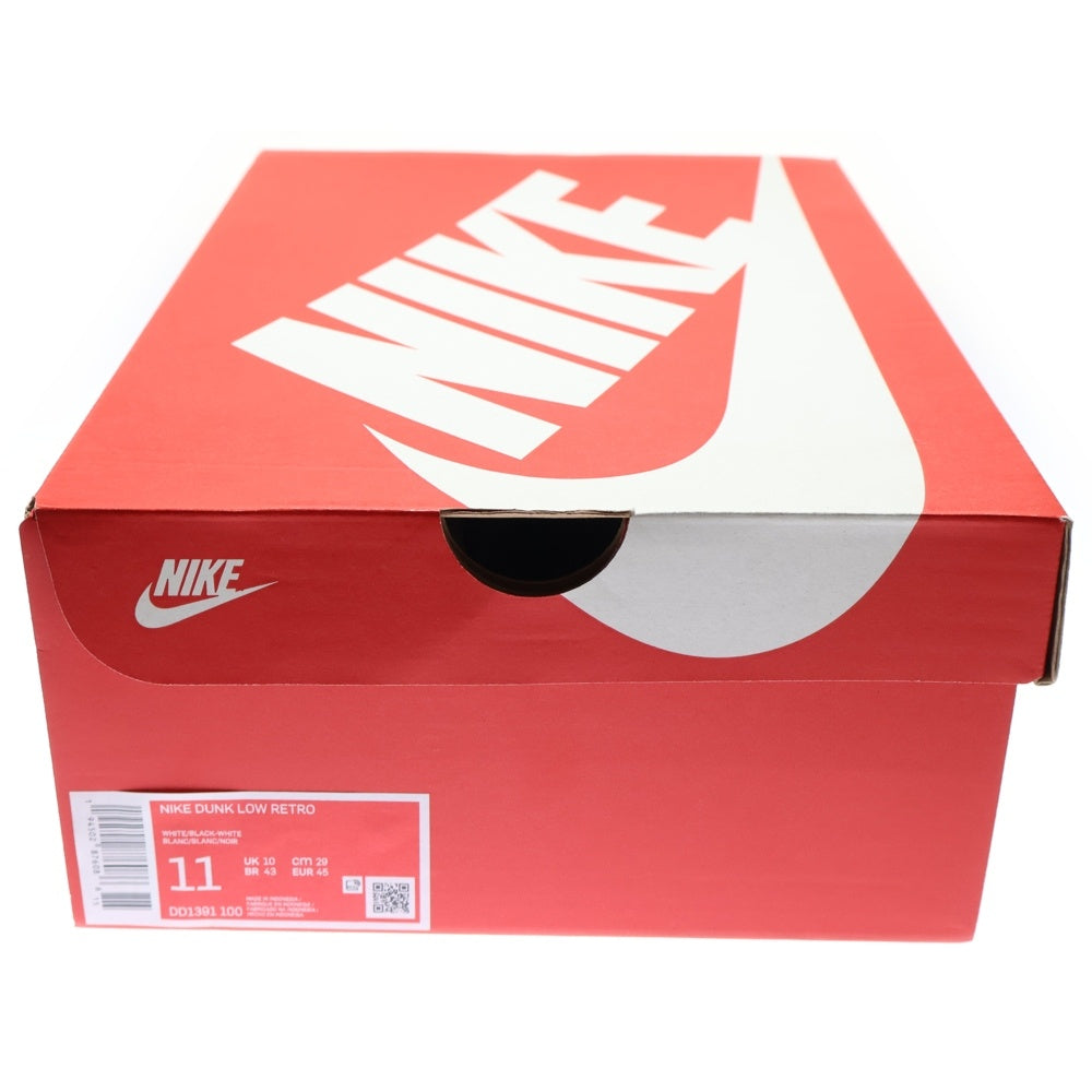 NIKE(ナイキ) DUNK LOW RETRO PANDA DD1391-100 ダンク パンダ ローカットスニーカー シューズ ブラック/ホワイト US11/29.0cm