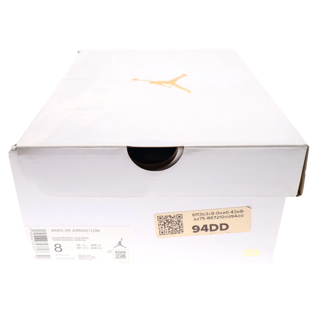 NIKE(ナイキ) WMNS AIR JORDAN 1 LOW DC0774-041 エアジョーダン1 ロー ローカットスニーカー ホワイト/ブラック US8/25.0cm レディース