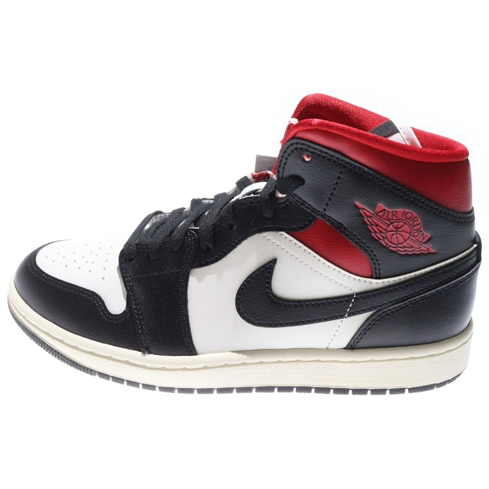 NIKE(ナイキ) WMNS AIR JORDAN 1 MID GYM RED BQ6472-061 ウィメンズ エアジョーダン ジムレッド ミッドカットスニーカー レッド/ブラック US9/26.0cm