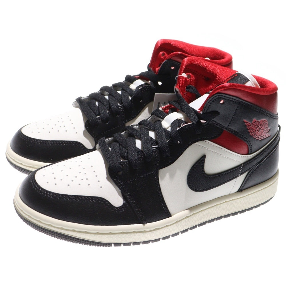 NIKE(ナイキ) WMNS AIR JORDAN 1 MID GYM RED BQ6472-061 ウィメンズ エアジョーダン ジムレッド ミッドカットスニーカー レッド/ブラック US9/26.0cm