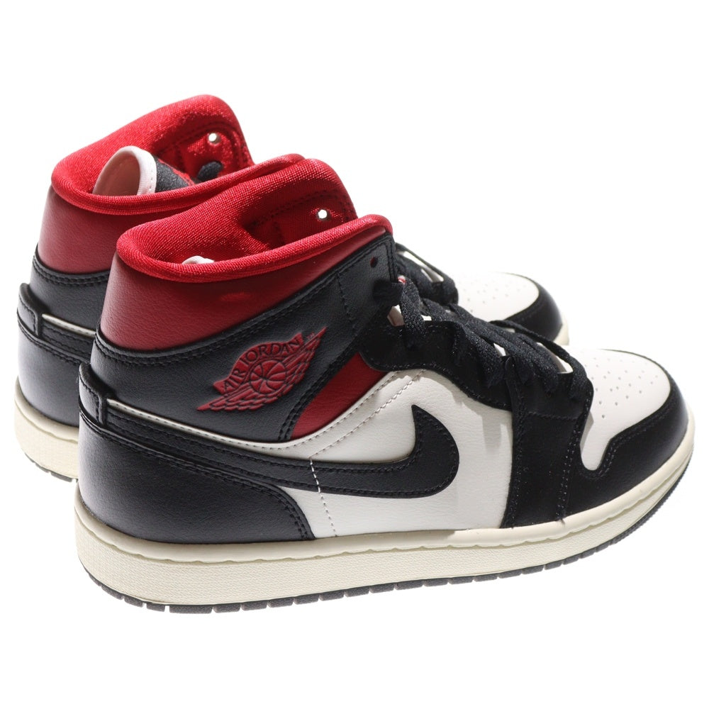 NIKE(ナイキ) WMNS AIR JORDAN 1 MID GYM RED BQ6472-061 ウィメンズ エアジョーダン ジムレッド ミッドカットスニーカー レッド/ブラック US9/26.0cm