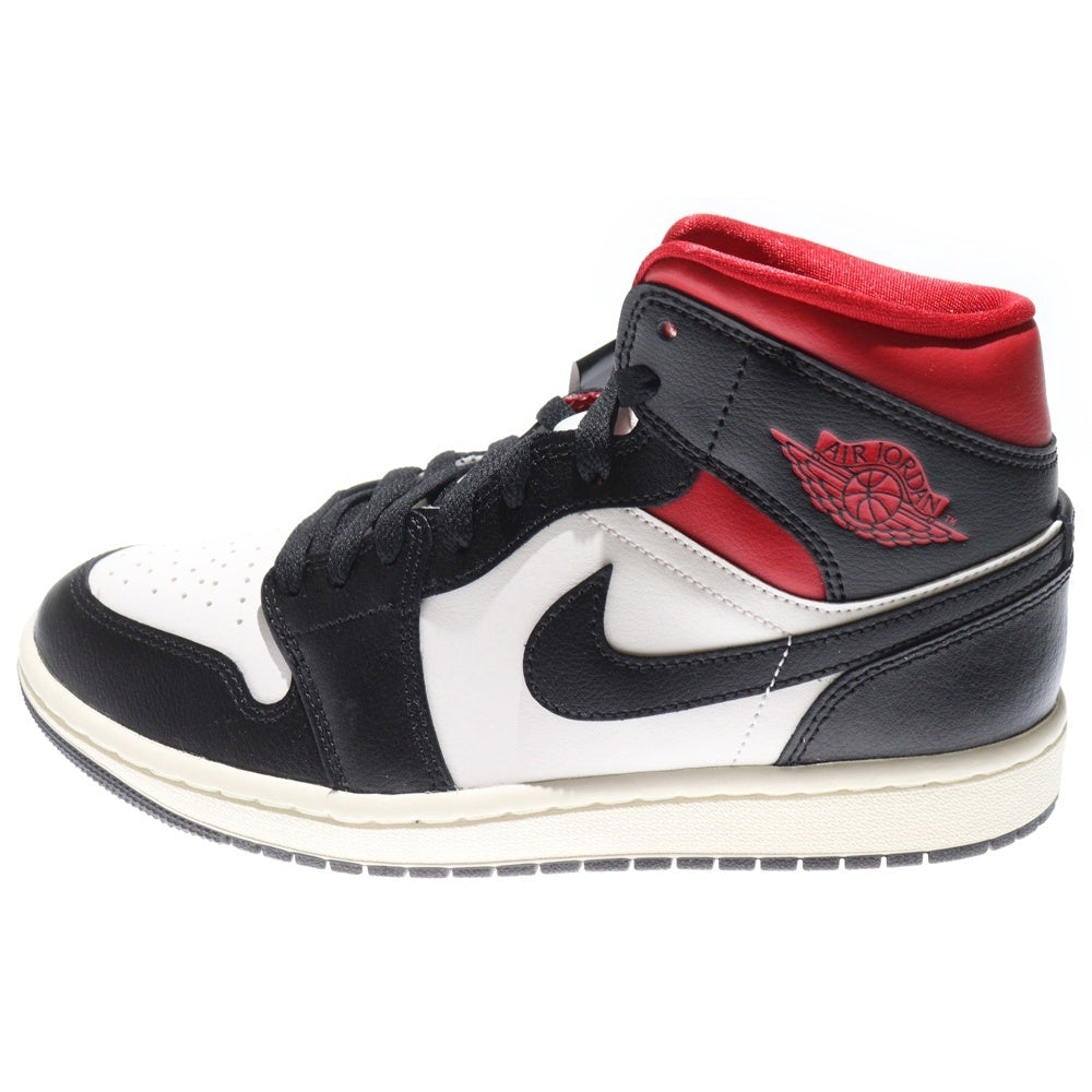 NIKE(ナイキ) WMNS AIR JORDAN 1 MID GYM RED BQ6472-061 ウィメンズ エアジョーダン ジムレッド ミッドカットスニーカー レッド/ブラック US9/26.0cm