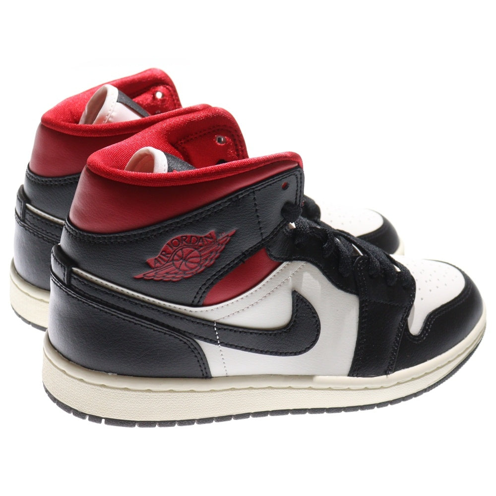 NIKE(ナイキ) WMNS AIR JORDAN 1 MID GYM RED BQ6472-061 ウィメンズ エアジョーダン ジムレッド ミッドカットスニーカー レッド/ブラック US9/26.0cm