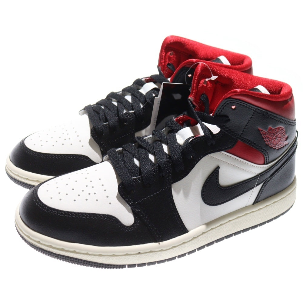 NIKE(ナイキ) WMNS AIR JORDAN 1 MID GYM RED BQ6472-061 ウィメンズ エアジョーダン ジムレッド ミッドカットスニーカー レッド/ブラック US9/26.0cm